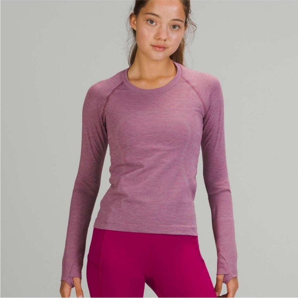 Lululemon Swiftly Tech 2.0 Race Length in Tetra Stripe Rhino